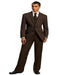High Quality 2 Button Solid Brown Vested Suits 100% Men's 3 ~ Three Piece Suit On Sale mensusa
