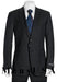 High Quality 2 Button Subtle Muted Conservative Dark Navy Blue Suit For Men Pinstripe Slim Fit Business ~ Wedding 2 piece Side Vented 2 Piece Suits For Men Navy Pinstripe Available in 3 Buttons Style Regular Classic Cut - mensusa