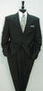 High Quality Construction Three Button Style ~ premier quality italian fabric DESIGNER LIQUID BLACK - mensusa