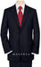 High-quality Construction 2 Button Dark Navy Blue Suit For Men MiniStripe Ultimate Tayloring&Wool mensusa