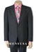 High quality Two Button 2 Button Charcoal Gray fine Vent - Color: Dark Grey Suit mensusa