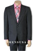 High quality Two Button 2 Button Charcoal Gray fine Vent - Color: Dark Grey Suit mensusa