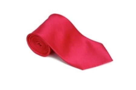 Hotpink 100% Silk Solid Necktie With Handkerchief Buy 10 of same color Tie For $25 EachMen's Neck Ties - Mens Dress Tie - Trendy Mens Ties mensusa