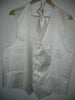 IVORY DRESS TUXEDO WEDDING Vest ~ Waistcoat ~ Waist coat & TIE SET Buy 10 of same color Tie For $25 Each - Men's Neck Ties - Mens Dress Tie - Trendy Mens Ties mensusa