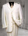 Ivory~Cream~OFF White Tuxedo 2/3 Button Vested 3 Pieces Vested Pleated Pants mensusa