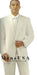Ivory/Off White/Cream 2 button Style jacket non-vented Fashion Tuxedo For Men mensusa