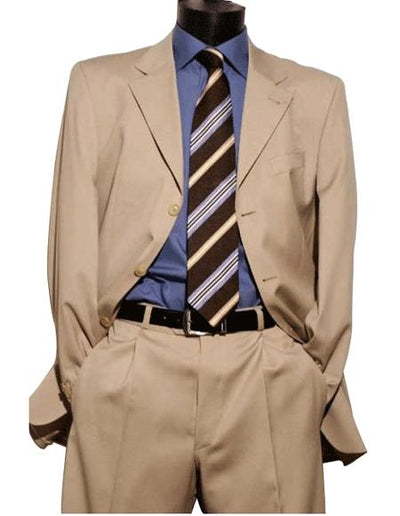 Light Beige premier quality three buttons style Men's Dress Suit $199 Compare a - mensusa