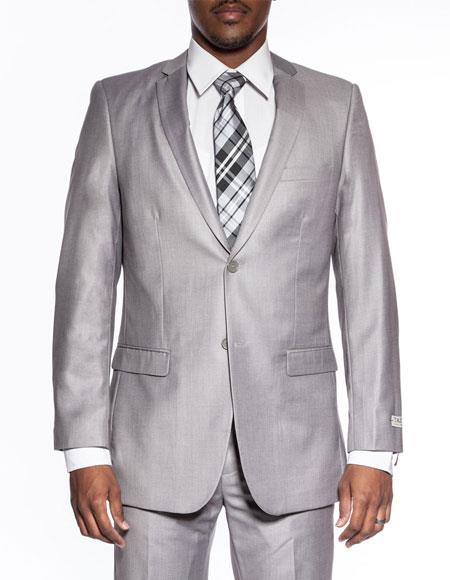 Extra Slim Fit Suit Mens extra slim fit wedding prom 2026 Light Grey skinny suit