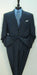 Luxeriouse High End Side Vented 3 buttons Super 150 Wool Solid Dark Navy Blue premier quality - mensusa