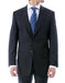 Luxurious High Quality Dark Navy Blue Pinstripe Light Weight Double Vented Ultra Smooth Fabric mensusa
