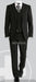 Luxurious Top Quality Side Vented 2 Button Solid Vested Suits 100% Wool Men's Suits Com mensusa