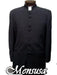 Mandarin Collar BANNED Collar Black Suit 8 BUTTON EXTRA FINE HAND MADE Discount Sale Designer Super Light Weight mensusa