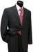 Men's 2 Button Dark Grey , 100% Super fine Business ~ Wedding 2 piece Side Vented 2 Piece Suits For Men pleated pants mensusa