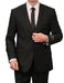 Men's 2 Button Front Closure Slim Fit Suit Black Satin mensusa