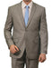 Men's 2 Button Front Closure Slim Fit Suit Light Grey mensusa