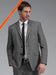 Men's 2 Button Slim Fit Grey Birdseye Cheap Priced Business Suits Clearance Sale mensusa