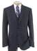 Men's 2 Button Vested Suit with Pleated Trousers Grey - Three Piece Suit mensusa