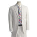 Men's 2 Button White Tone on Tone Suit mensusa