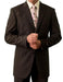 Men's 3 Button Front Closure Brown Suit mensusa