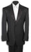 Men's Black Tuxedo 1 One Button Notch Tuxedo Suit - mensusa