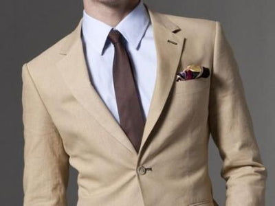 Men's & Boys Sizes Men's Kids Sizes Taupe Linen Suit Perfect for toddler Suit wedding attire outfits 100% Linen 2-Button - Mens Linen Suit mensusa