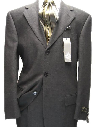 Men's Charcoal Gray 100% Available In 2 Or 3 Buttons Style Regular Classic Cut Super 120'S Cheap Priced Business Suits Clearance Sale - Color: Dark Grey Suit - mensusa