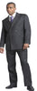 Men's Charcoal Pinstripe Double Breasted Suits - Color: Dark Grey Suit mensusa