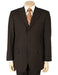Men's Dark Brown 100% Pure (SUPER 120) 2or3 buttons - mensusa
