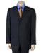 Men's Dark Navy Blue Suit For Men 100% Pure poly~rayon. (SUPER 120) 3 buttons - mensusa