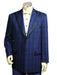 Men's Dark Navy Pinstripe Gangester Zoot Suit Navy mensusa