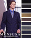 Men's Double Breasted Worsted Virgin Wool Suit mensusa