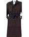 Men's Dress Coat Full Length 4 Button Hidden Button Blend Top Coat With Removable Belt black Color Men's Overcoat mensusa