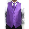 Men's Four-piece Dress Tuxedo Wedding Vest ~ Waistcoat ~ Waist coat Set Purple Buy 10 of same color Tie For $25 Each - Men's Neck Ties - Mens Dress Tie - Trendy Mens Ties mensusa
