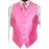 Men's Four-piece Pink Tuxedo Dress Tuxedo Wedding Vest ~ Waistcoat ~ Waist coat Set Buy 10 of same color Tie For $25 Each - Men's Neck Ties - Mens Dress Tie - Trendy Mens Ties mensusa