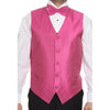 Men's Fuchsia ~ fuschia ~ hot Pink Tuxedo Patterned 4-piece Dress Tuxedo Wedding Vest ~ Waistcoat ~ Waist coat Set Buy 10 of same color Tie For $25 Each - Men's Neck Ties - Mens Dress Tie - Trendy Mens Ties mensusa