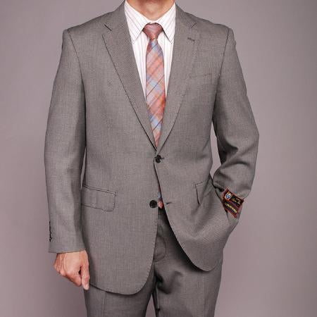 Men's Black patterned 2-button Suit 2 Piece Suits - Two piece Business suits Suit main image 1