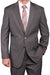 Men's Grey Stripe ~ Pinstripe 2-button 2 Piece Suits - Two piece Business suits Suit mensusa