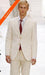 Men's Ivory Off White 2 Button Fully Lined Double Vented Suits mensusa
