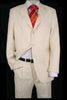 Men's Ivory/Off White 2 Or 3 Button Suits For Men Light Weight Pleated Pants - mensusa