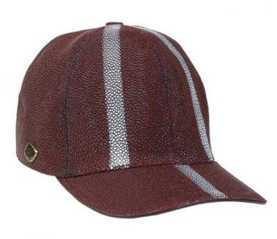 Men's Ostrich Skin Hat Burgundy ~ Wine ~ Maroon Color mensusa