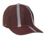 Men's Ostrich Skin Hat Burgundy ~ Wine ~ Maroon Color mensusa