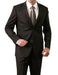 Men's Shiny Shark Skin Solid 2 Button Front Closure Slim Fit Suit mensusa
