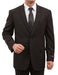 Men's Solid Black 2 Button Fully Lined For Comfort Fit Front Closure Suit mensusa