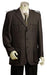 Men's Stylish 3 Button Rust Zoot Suit mensusa