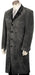 Men's Stylish 4 Button Grey Long Zoot Suit,45'' Long Jacket EXTRA LONG JACKET Maxi Very Long mensusa