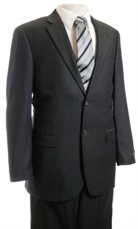 Men's Dark Navy Tone/Tone Pinstripe Designer affordable Cheap Priced Business Suits Clearance Sale online sale  Dark Blue Suit main image 0