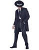 Men's Tuxedo Fashion Formal Black Longer Fashion Zoot Suit - mensusa