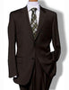 Men's Two Button Brown Pinstripe Cheap Priced Business Suits Clearance Sale mensusa
