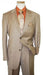 Men's Two Button Dark Tan ~ Beige Texture Sharkskin Coffee Cheap Priced Business Suits Clearance Sale mensusa