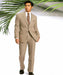 Men's Two Button Slim Cut Fitted Light Tan ~ Beige Cheap Priced Business Suits Clearance Sale mensusa